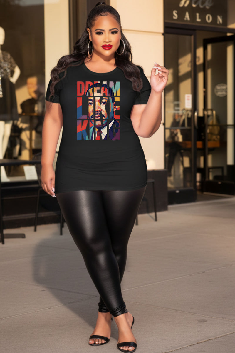 Dream Like King Tee | MLK Inspirational Typography Art Shirt