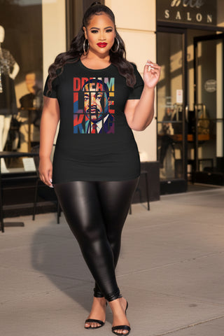 Dream Like King Tee | MLK Inspirational Typography Art Shirt