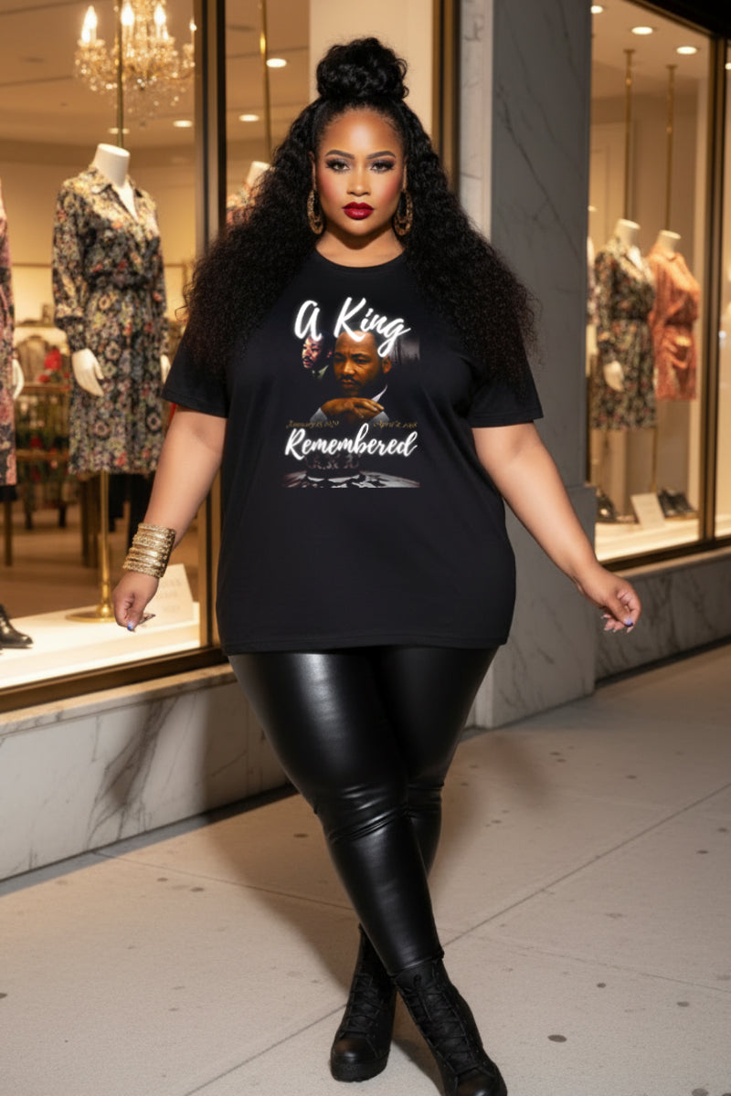 A King Remembered Tee | Martin Luther King Jr Memorial Tribute Shirt