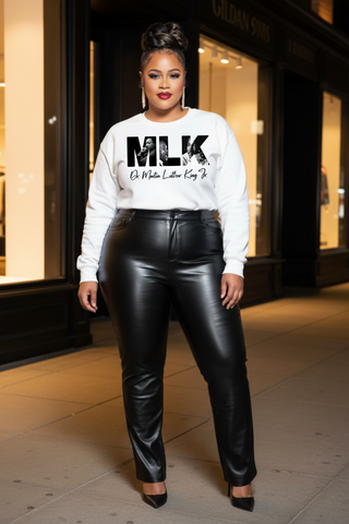 MLK Crewneck Sweatshirt | Iconic Letter Portrait Design