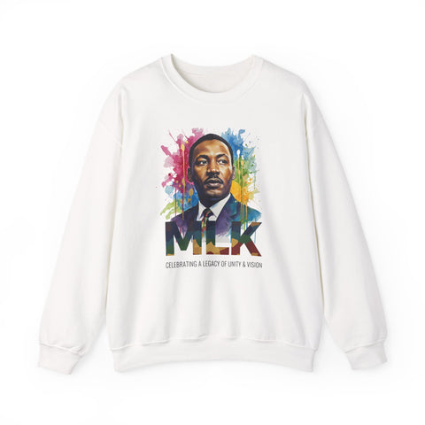 MLK Crewneck Sweatshirt | Color Splash Portrait Design