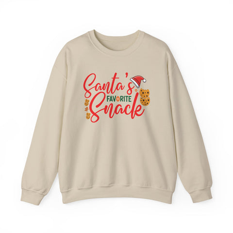 Santa's Favorite Snack crewneck, Christmas cookie sweatshirt | holiday sweater