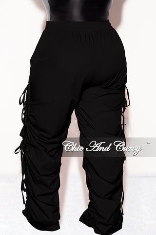 Final Sale Plus Size Cargo Pants in Black