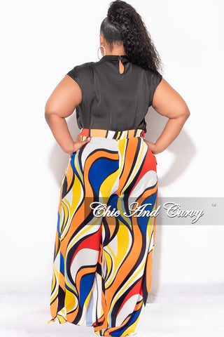 Final Sale Plus Size Satin Top in Black