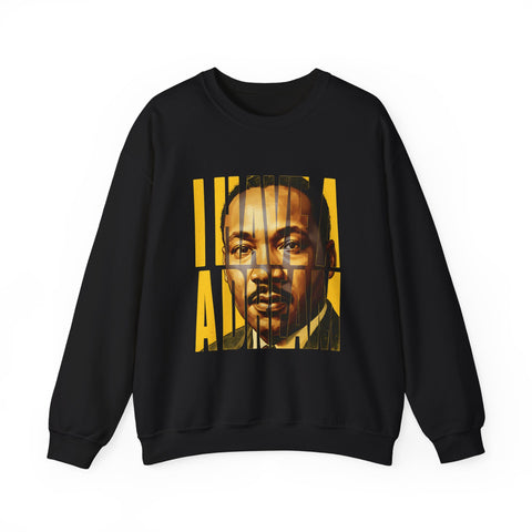 I Have A Dream Crewneck Sweatshirt | Classic Letter Portrait Design