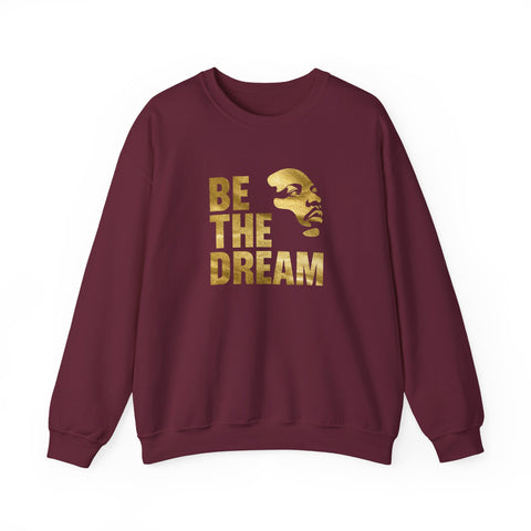 Be The Dream Crewneck Sweatshirt | Gold Silhouette Statement Design