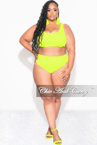 Neon yellow plus size tops hotsell