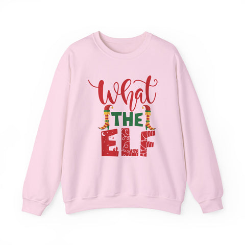 What the Elf Christmas lettering sweatshirt | Holiday elf typography crewneck