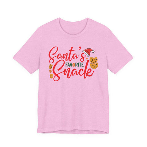 Santa's Favorite Snack T-Shirt | Christmas Cookie Graphic Tee
