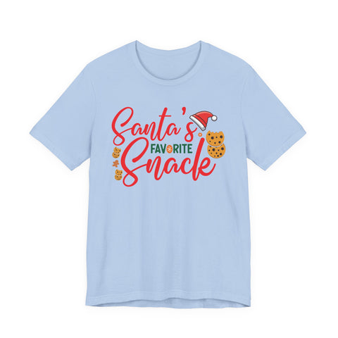 Santa's Favorite Snack T-Shirt | Christmas Cookie Graphic Tee