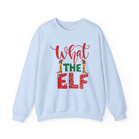 What the Elf Christmas lettering sweatshirt | Holiday elf typography crewneck