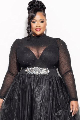 Final Sale Rhinestone Elastic Belt