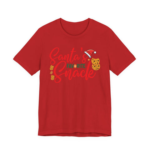 Santa's Favorite Snack T-Shirt | Christmas Cookie Graphic Tee