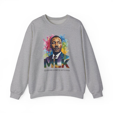 MLK Crewneck Sweatshirt | Color Splash Portrait Design