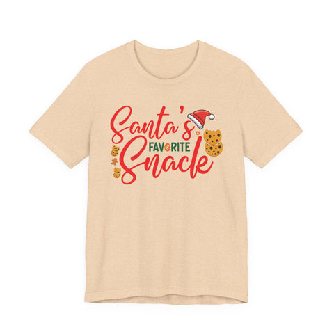 Santa's Favorite Snack T-Shirt | Christmas Cookie Graphic Tee