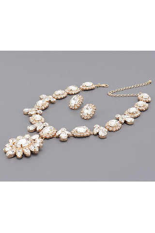 Final Sale Multi Stone Necklace Set in Gold