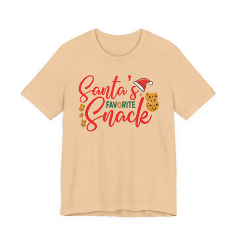Santa's Favorite Snack T-Shirt | Christmas Cookie Graphic Tee
