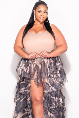 Final Sale Plus Size Camisole with Thick Straps in Nude