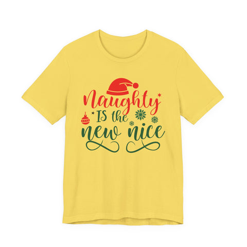 Naughty Is The New Nice T-Shirt | Christmas holiday typography tee