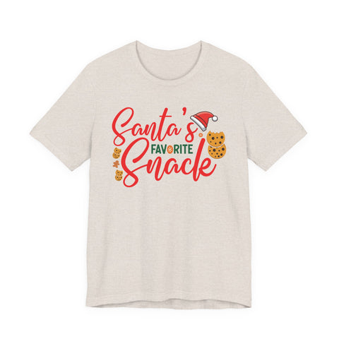 Santa's Favorite Snack T-Shirt | Christmas Cookie Graphic Tee