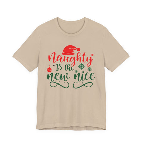 Naughty Is The New Nice T-Shirt | Christmas holiday typography tee
