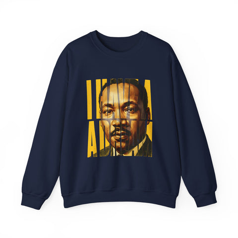 I Have A Dream Crewneck Sweatshirt | Classic Letter Portrait Design