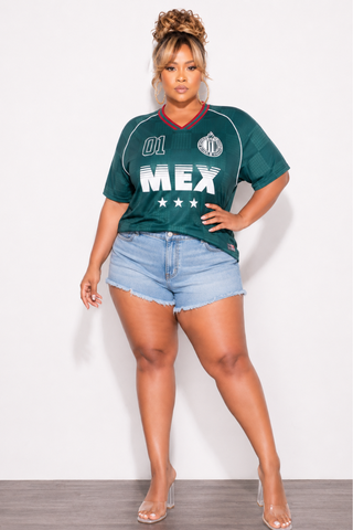 Final Plus Size Oversized Mexico Soccer Jersey