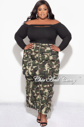Final Sale Plus Size Ribbed Cutout Top in Black