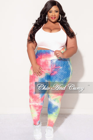 Pink/Blue Ribbon Leggings | Gym, Fitness & Sports Clothing | GearBaron