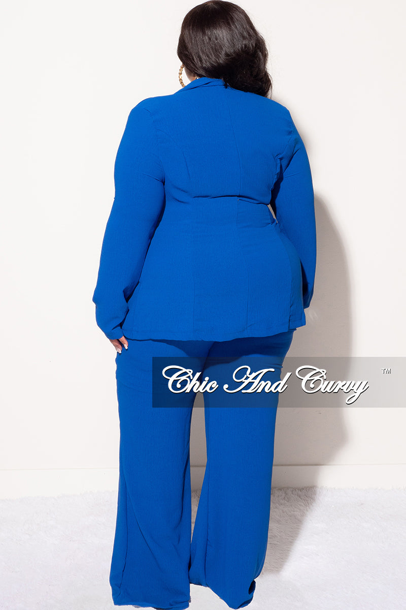 royal blue dress pants womens Ankle Length Zip Slim Stretch Legging Casual these are the royal blue dress pants womens fashion lovers are seeking LIBODU Royal Blue Women Pantsuits
