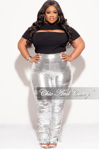 Final Sale Plus Size Top with Cutout in Black