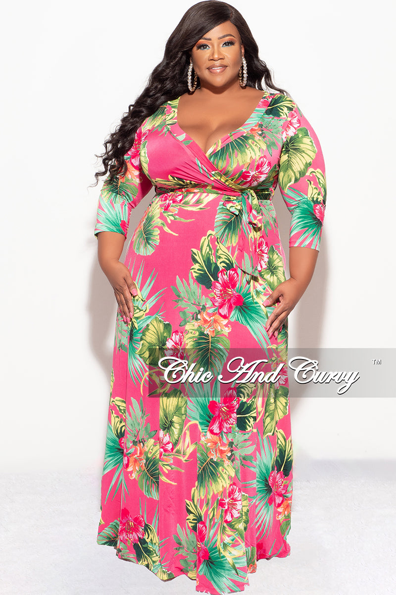 Wrap Dress Plus Size Pink Floral Maxi Dress Women Plus Size V Neck Wrap Maxi Dress Wrap Dress Plus Size Pink Floral Maxi Dress Women Plus Size V Neck Wrap Maxi Dress