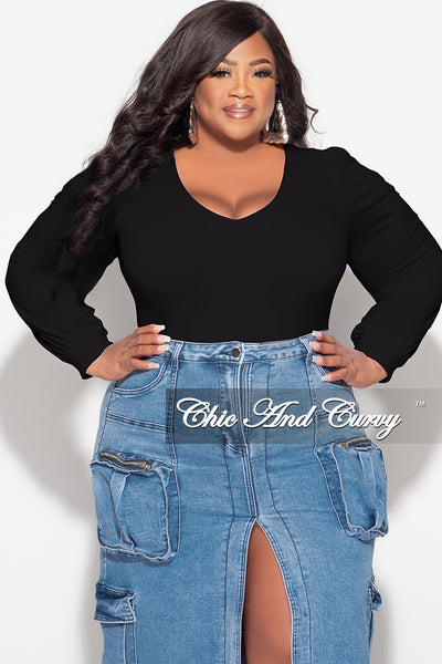 Final Sale Plus Size Bodysuit in Black with Diamond Pattern with Silve –  Chic And Curvy