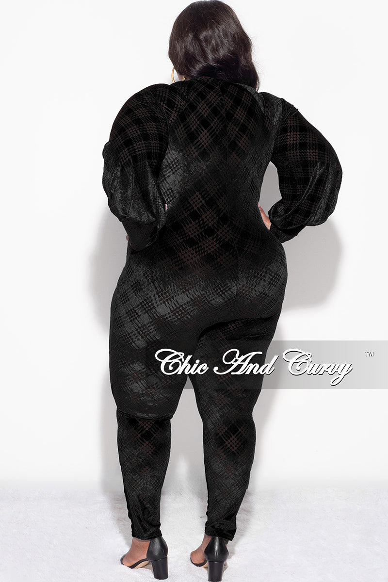 Final Sale Plus Size See Through Jumpsuit in Black Summer – Chic And Curvy