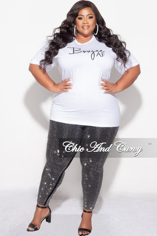 Final Sale Plus Size Black Pants With Studs (Pants Only)