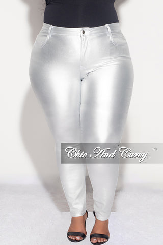Final Sale Plus Size Jeans with Silver