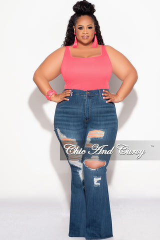 Final Sale Plus Size Camisole with Thick Straps in Rose Pink