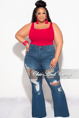 Final Sale Plus Size Camisole with Thick Straps in Ruby (Top Only)