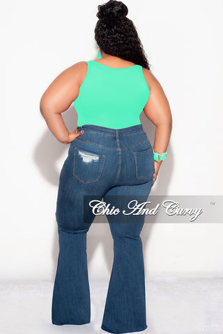 Final Sale Plus Size Camisole with Thick Straps in Mint (Top Only)