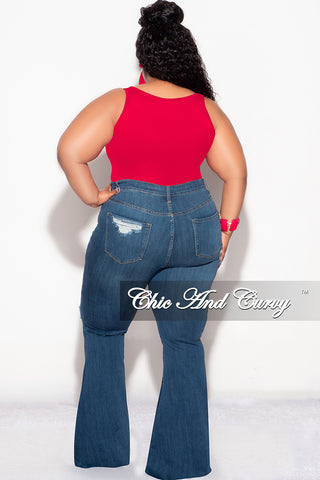 Final Sale Plus Size Camisole with Thick Straps in Ruby (Top Only)