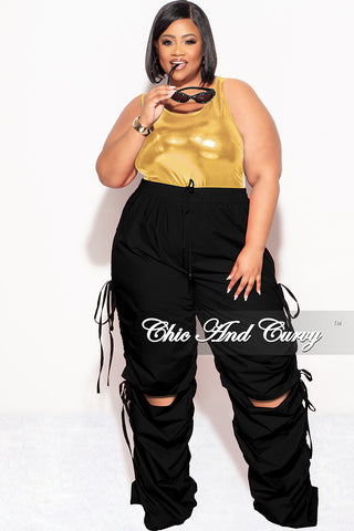 Final Sale Plus Size Bodysuit in Gold/Black