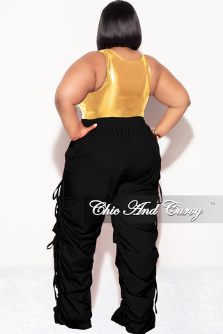 Final Sale Plus Size Bodysuit in Gold/Black