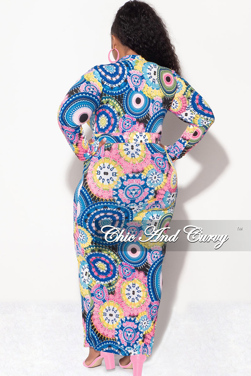 bodycon colorful dress Khari Stretchy Bodycon Dress (Stretchy African / Ankara Print)