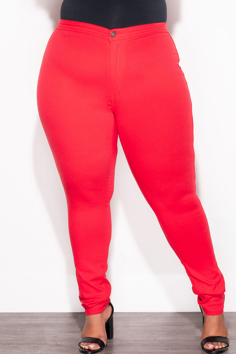 Final Sale Plus Size Jeans in Red (Jeans Only)