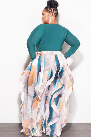 Final Sale Plus Size Bodysuit in Green