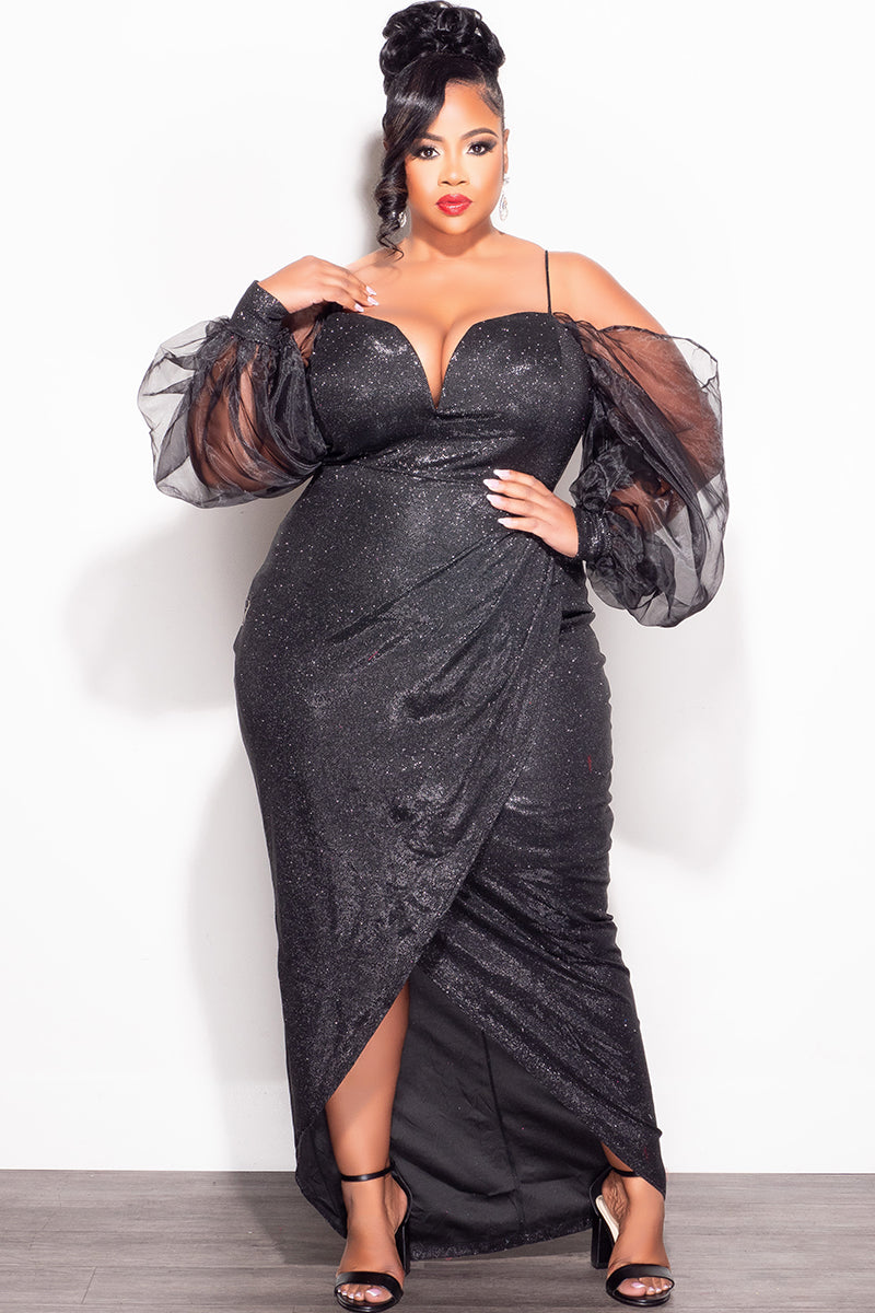 celmia loose dress plus size Celmia Women Polka Dot V-Neck Puff Sleeve Party Cocktail Casual Maxi Long Dress