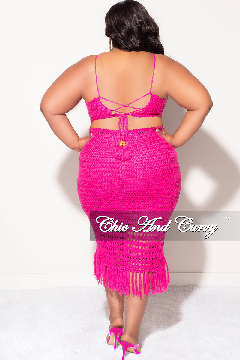 Hot & Delicious, Skirts, Brand New With Tags Hot Delicious Fuzzy Pink Top  And Skirt Set Size Large