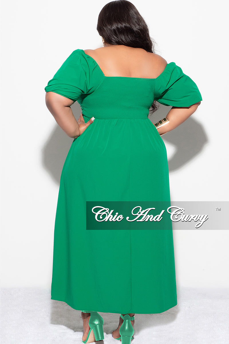 Final Sale Plus Size Dress in Green