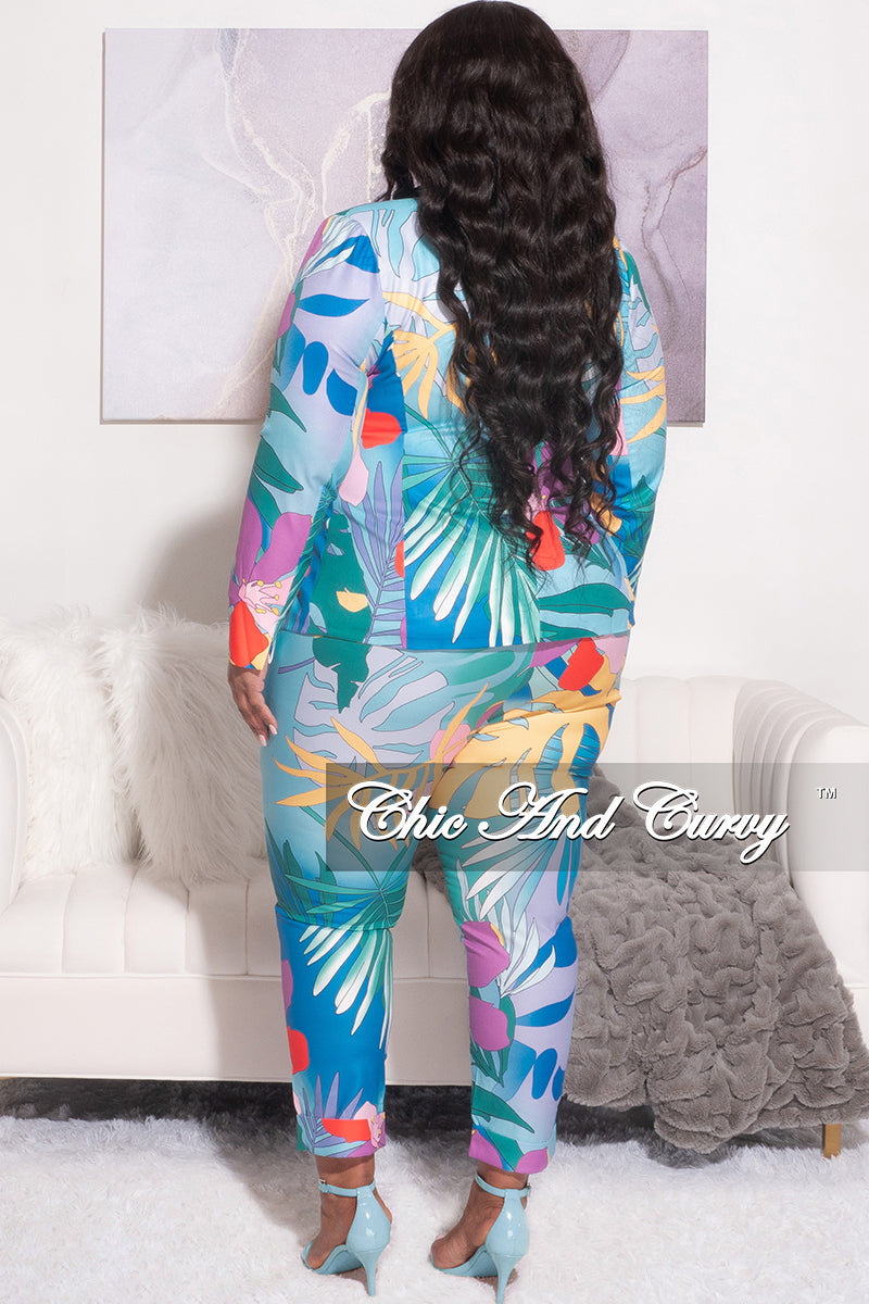 Final Sale Plus Size 2pc Suit in Multi Color Floral Print – Chic