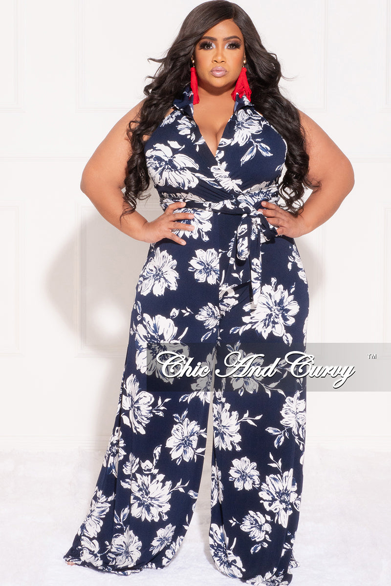 Final Sale Plus Size Jumpsuit with Waist Belt in Lavender Houndstooth –  Chic And Curvy